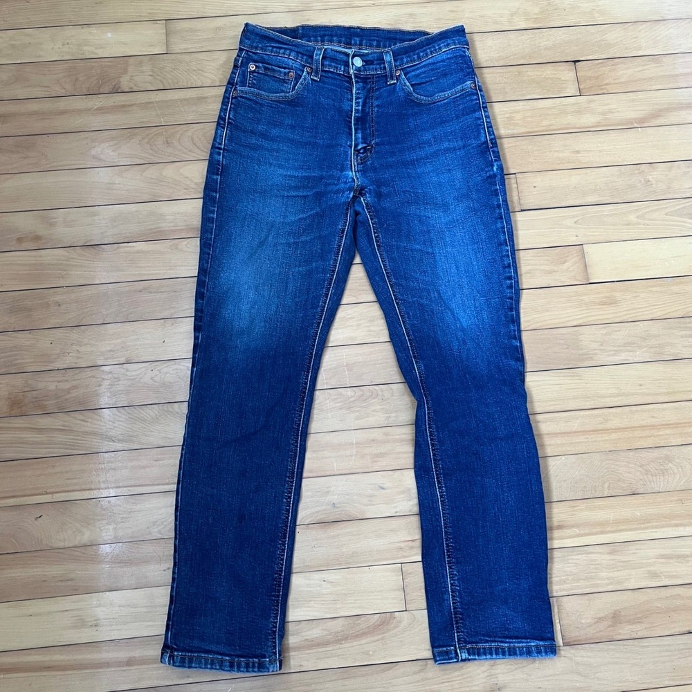 Levis 541 Athletic Taper Mens Jeans Dark Wash Blue W31 L30 Stretch Denim